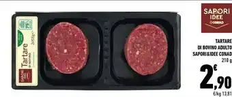 Conad Conad sapori & idee tartare di bovino adulto offerta