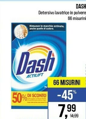 Caddy's Detersivo lavatrice in polvere offerta