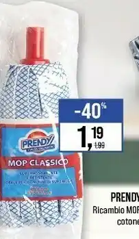 Prendy ricambio mop cotone