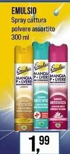 Caddy's Emulsio spray cattura polvere offerta