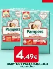 Baby-dry pacco singolo mutandino