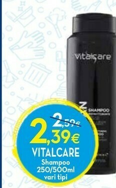 Proshop Vitalcare shampoo offerta