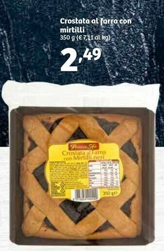 Crostata al farro con mirtilli 350 g