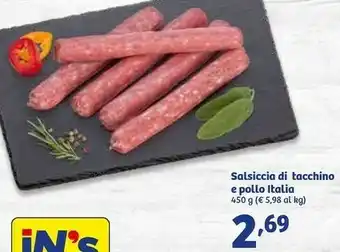 In'S Mercato Salsiccia di tacchino e pollo offerta