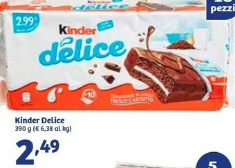In'S Mercato Kinder delice con latte 390 g(ml) offerta