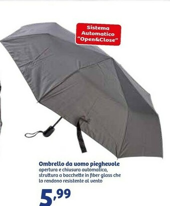 In'S Mercato In's ombrella da uomo pieghevole offerta