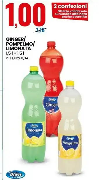 Blues ginger/ pompelmo/ limonata