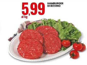 Eurospin Hamburger di bovino offerta