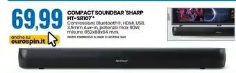 Sharp compact soundbar ht-sb107