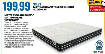Materasso anatomico