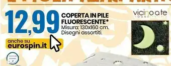 Eurospin Coperta in pile fluorescente offerta