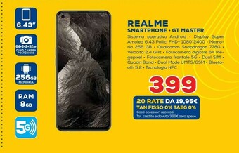 Smartphone gt master 6.43" 8 gb 256 gb