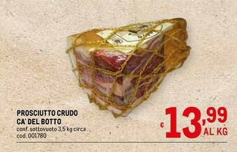 Metro Prosciutto crudo offerta