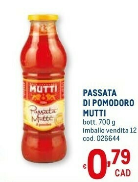 Metro Passata di pomodoro 700 g(ml) offerta