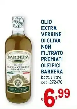Metro Olio extra vergine di oliva non filtrato premiati oleifici offerta
