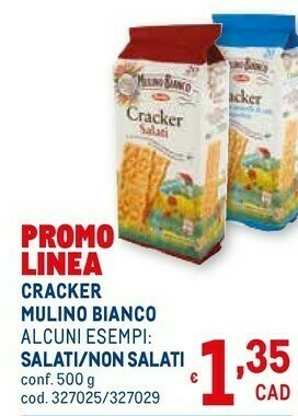 Metro Sfoglia di grano crackers non salati 500 g(ml) offerta