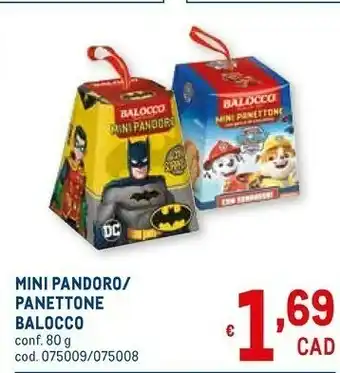 Metro Mini pandoro 80 g(ml) offerta