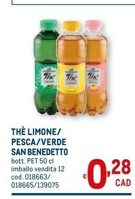 Metro Thè al limone 500 g(ml) offerta