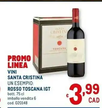 Metro Santa cristina - rosato toscana 750 g(ml) offerta