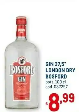 Metro London dry gin 37,5 offerta