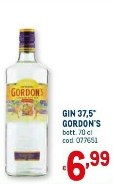 Metro Gin 37,5 offerta