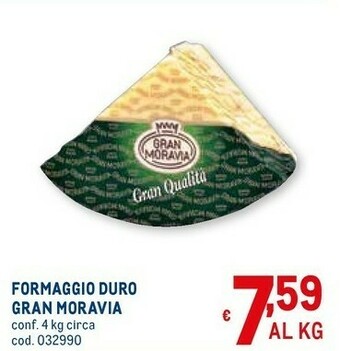 Metro Formaggio duro offerta