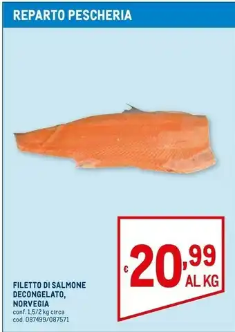 Metro Filetto di salmone offerta