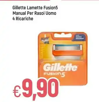 Famila Superstore Lamette fusion5 manual per rasoi uomo 4 ricariche offerta