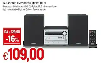 Pm250begs micro hi-fi