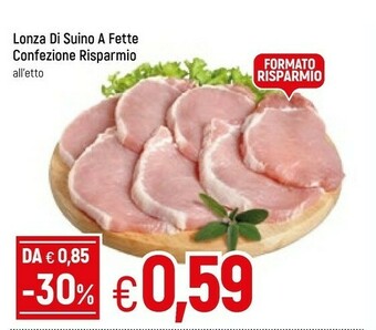 Famila Superstore Lonza di suino a fette offerta
