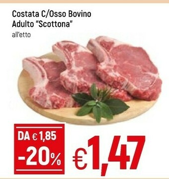 Famila Superstore Costata c/ osso bovino adulto scottona offerta