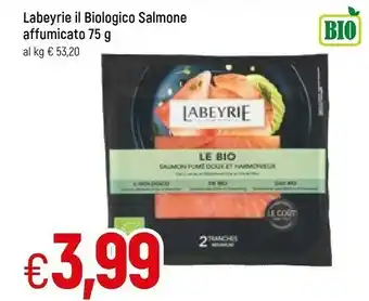 Famila Superstore Salmone affumicato biologico 75 g(ml) offerta