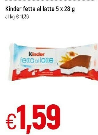 Famila Superstore Kinder fetta al latte offerta