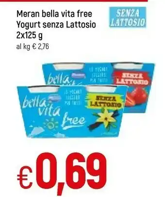 Yogurt magro bella vita free ananas 250 g(ml)