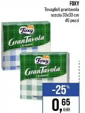 Caddy's Tovaglioli offerta