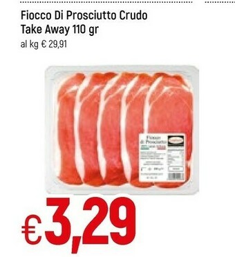 Famila Superstore Fiocco di prosciutto crudo take away 110 gr offerta