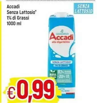 Accadi senza lattosio 1% di grassi