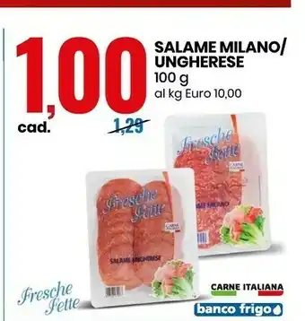 Eurospin Salame milano 100 g(ml) offerta