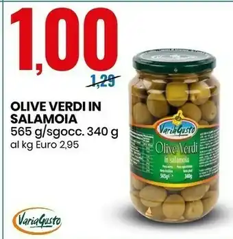 Eurospin Varia gusto olive verdi in salamoia offerta