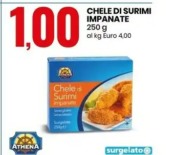 Chele di surimi impanate