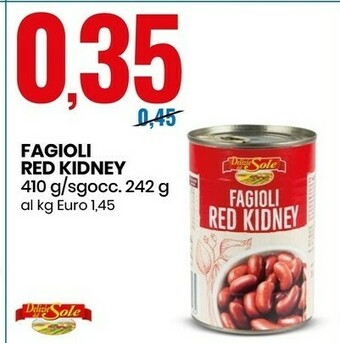 Eurospin Fagioli red kidney 410 g(ml) offerta