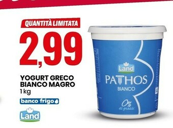 Eurospin Land yogurt greco magro bianco offerta