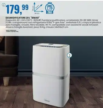 Deumidificatore 20 l