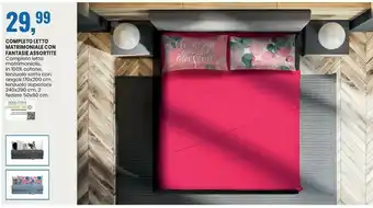 Completo letto matrimoniale con fantasie assortite