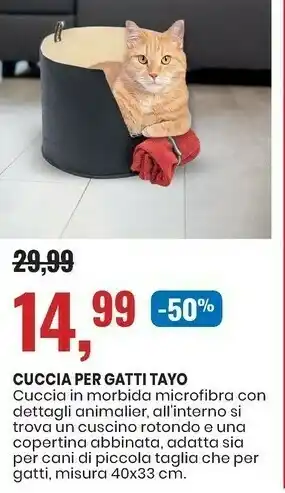Eurospin Cucica per gatti tayo offerta
