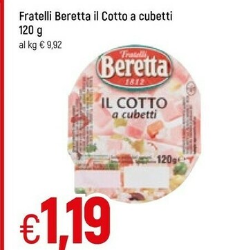 Famila Fratelli il cotto a cubetti offerta