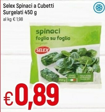Famila Spinaci a cubetti surgelati 450 g(ml) offerta