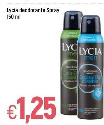 Famila Lycia deodorante spray offerta