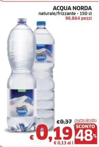Ecu Discount ACQUA NORDA naturale/frizzante - 150 cl offerta