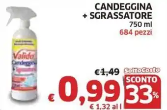 Ecu Discount CANDEGGINA + SGRASSATORE 750 ml offerta